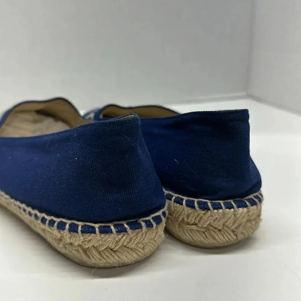 Kenzo Paris Espadrilles Flats Shoes Logo Slip On Royal Blue Women's Size 37 US 6 - Picture 4 of 10